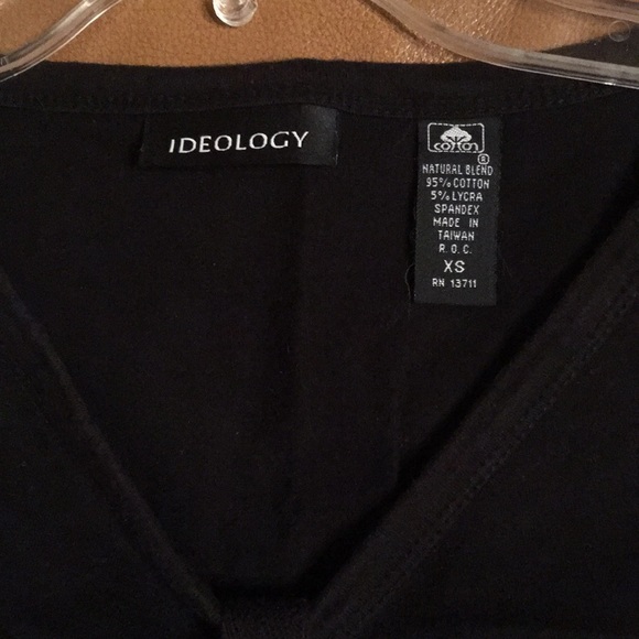 Ideology shirt tank top 3/4 sleeves vintage from early 2000s 95% cotton XS - Picture 7 of 9